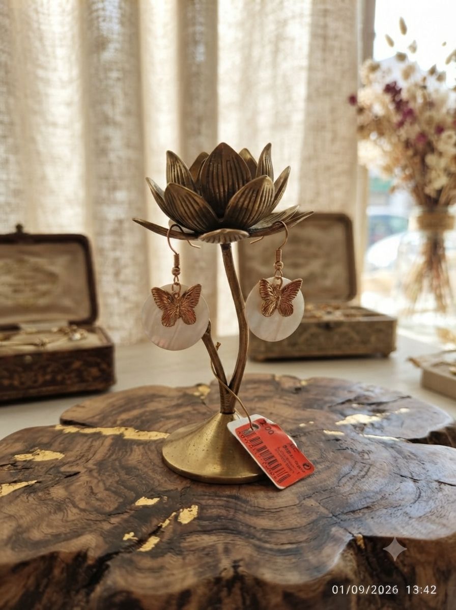 گوشواره طرح پروانه کد ۲۲۴